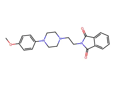 2-(2-(4-(4-Methoxyphenyl)piperazin-1-yl)ethyl)isoindoline-1,3-dione structure