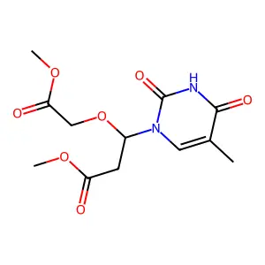 Acyclo-thymidine structure