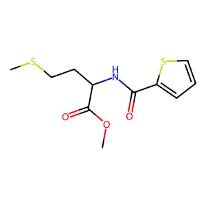 N-(2-噻吩甲酰)-L-蛋氨酸甲酯 structure