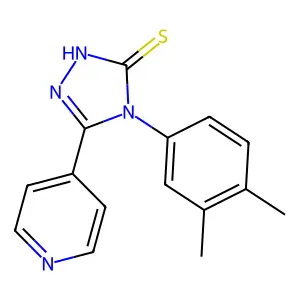 4-(3,4-dimethylphenyl)-5-(pyridin-4-yl)-4H-1,2,4-triazole-3-thiol structure