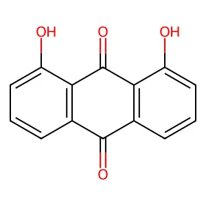 1,8-二羟基蒽醌 structure