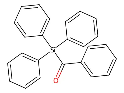 Phenyl(triphenylsilyl)methanone structure