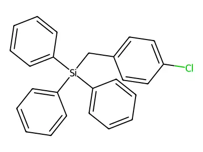 (4-Chlorobenzyl)triphenylsilane structure