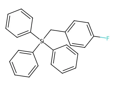 (4-Fluorobenzyl)triphenylsilane structure