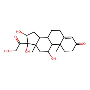 11beta,16alpha,17,21-Tetrahydroxypregn-4-ene-3,20-dione structure