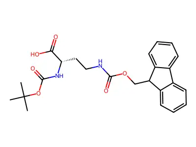 Boc-Dab(Fmoc)-OH structure
