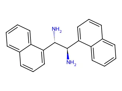 (1R,2S)-1,2-Di(naphthalen-1-yl)ethane-1,2-diamine structure