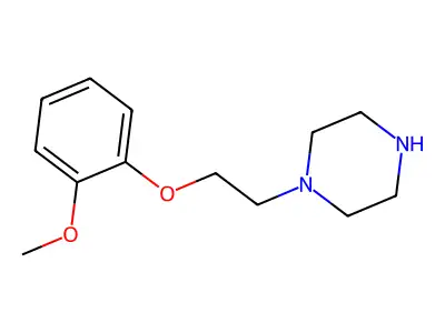 1-[2-(2-Methoxy-phenoxy)-ethyl]-piperazine structure