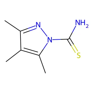 3,4,5-trimethyl-1H-pyrazole-1-carbothioamide structure
