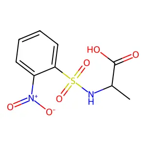 ((2-Nitrophenyl)sulfonyl)-L-alanine structure