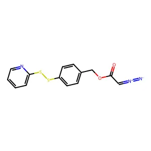 4-(2'-Pyridyldithio)benzyldiazoacetate structure