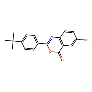 6-bromo-2-(4-tert-butylphenyl)-4H-3,1-benzoxazin-4-one structure