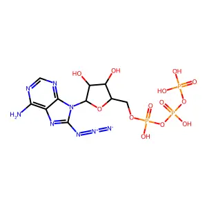 8-Azido-[alpha-32P]ATP structure