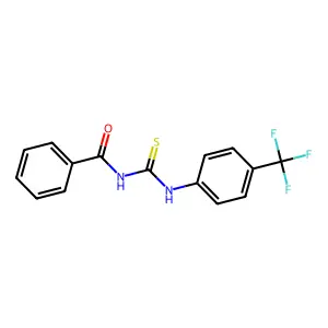 1-Benzoyl-3-[4-(trifluoromethyl)phenyl]thiourea structure