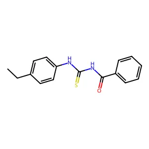 N-[(4-ethylphenyl)carbamothioyl]benzamide structure