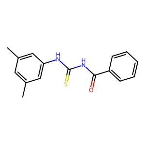 1-Benzoyl-3-(3,5-dimethylphenyl)thiourea structure