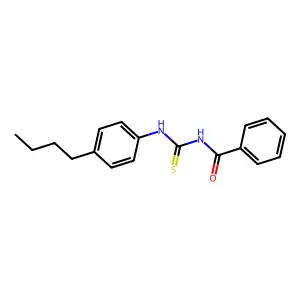 N-[(4-butylphenyl)carbamothioyl]benzamide structure