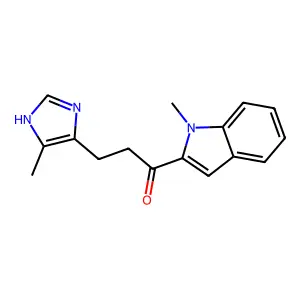 3-(5-Methyl-1H-imidazol-4-yl)-1-(1-methyl-1H-indol-3-yl)-1-propanone structure