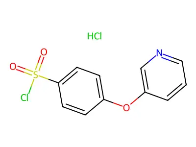 4-(Pyridin-3-yloxy)benzene-1-sulfonyl chloride structure