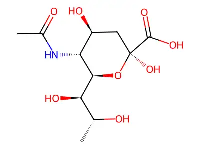 N-acetyl-9-deoxyneuraminic acid structure