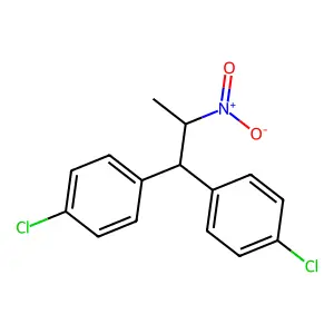 1,1'-(2-Nitropropylidene)bis(4-chlorobenzene) structure
