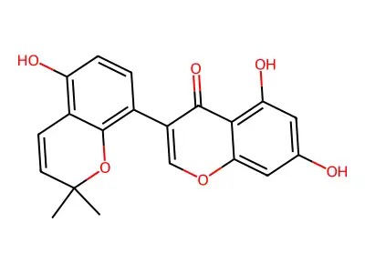 Sophoraisoflavanone A structure