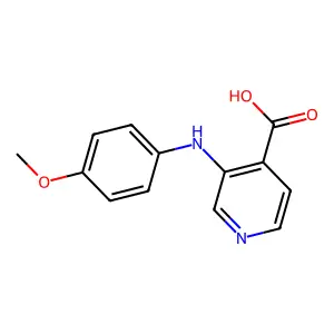 4-Pyridinecarboxylic acid, 3-[(4-methoxyphenyl)amino]- structure