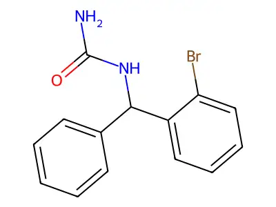 N-((2-Bromophenyl)phenylmethyl)urea structure