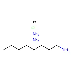 cis-Diamminechloro(1-octylamine)platinum(II) structure