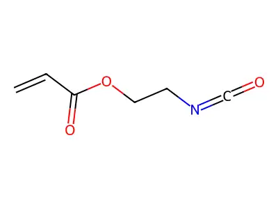 2-Propenoic acid, 2-isocyanatoethyl ester structure