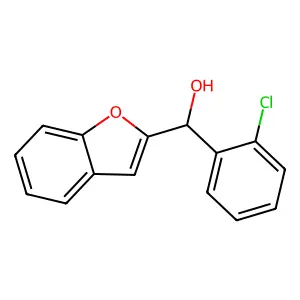 (1-Benzofuran-2-yl)(2-chlorophenyl)methanol structure