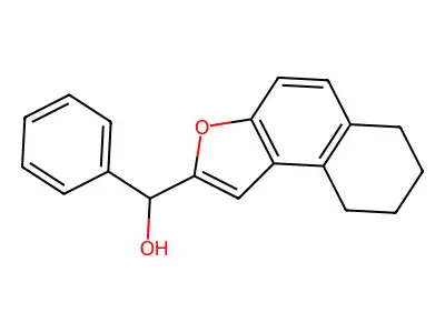 Naphtho(2,1-b)furan-2-methanol, 6,7,8,9-tetrahydro-alpha-phenyl- structure