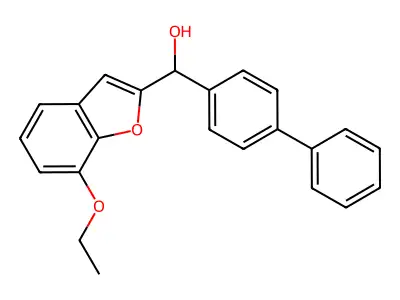 2-Benzofuranmethanol, alpha-(1,1'-biphenyl)-4-yl-7-ethoxy- structure