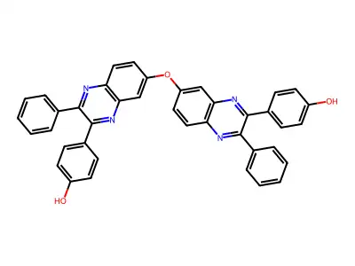 4,4'-(7,7'-Oxybis(3-phenylquinoxaline-7,2-diyl))diphenol structure