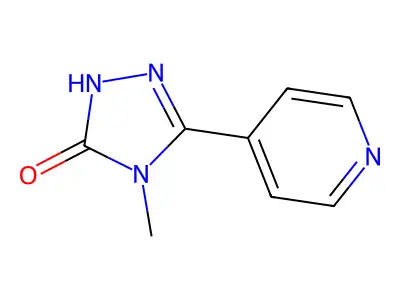 3H-1,2,4-Triazol-3-one, 2,4-dihydro-4-methyl-5-(4-pyridinyl)- structure