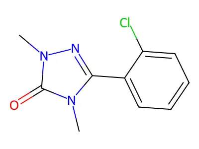3H-1,2,4-Triazol-3-one, 2,4-dihydro-5-(2-chlorophenyl)-2,4-dimethyl- structure