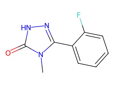 3H-1,2,4-Triazol-3-one, 2,4-dihydro-5-(2-fluorophenyl)-4-methyl- structure