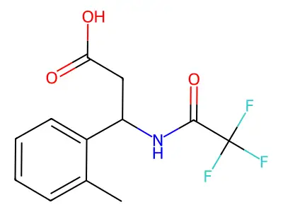 3-(2-methylphenyl)-3-[(2,2,2-trifluoroacetyl)amino]propanoic Acid structure