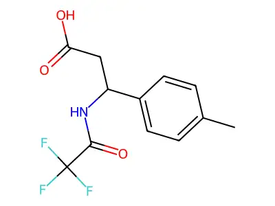 3-(4-methylphenyl)-3-[(2,2,2-trifluoroacetyl)amino]propanoic Acid structure