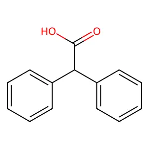 二苯乙酸 structure