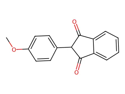茴茚二酮 structure