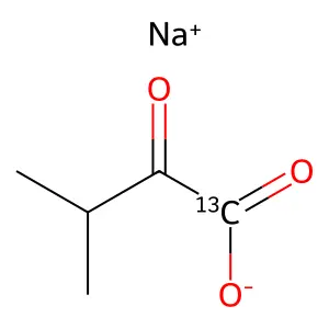 Sodium 3-methyl-2-oxobutyrate structure