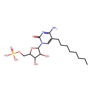 5-正辛基胞苷5'-单磷酸酯 structure