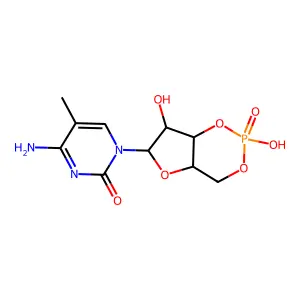 5-Methylcytidine 3',5'-cyclic monophosphate structure
