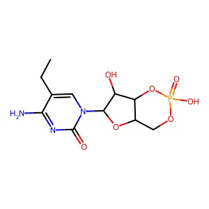 5-Ethylcytidine 3',5'-cyclic monophosphate structure