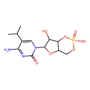 5-Isopropylcytidine 3',5'-cyclic monophosphate structure
