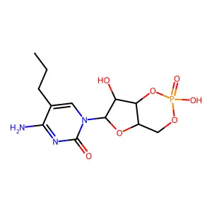 5-n-Propylcytidine 3',5'-cyclic monophospate structure