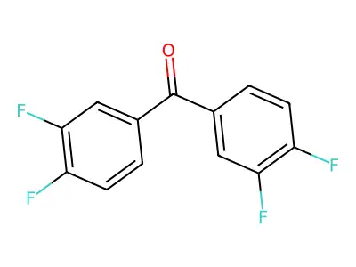 3,3',4,4'-Tetrafluorobenzophenone structure