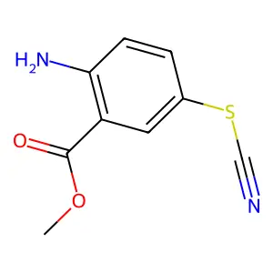 Methyl 2-amino-5-thiocyanatobenzoate structure