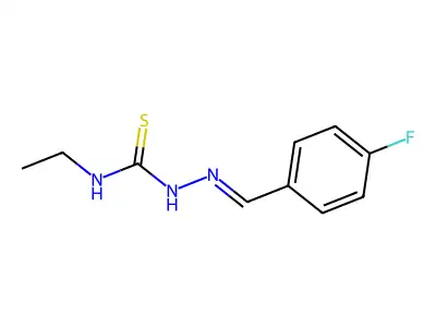1-Ethyl-3-[(4-fluorophenyl)methylideneamino]thiourea structure